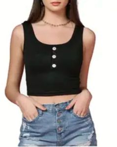 A Black Crop Top