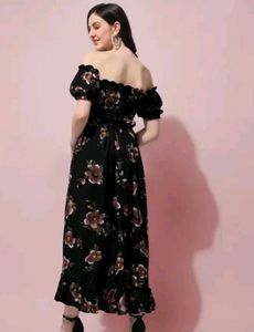 Floral Off-Shoulder Maxi Dress