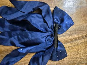 Sparkly Blue Bow Hair Accessories - 2 unit