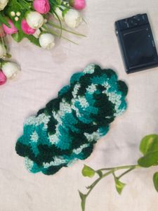 Shaded Green 💚 Crochet Coaster