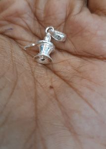Shiva Linga Dollar Pendant Small Silver 925