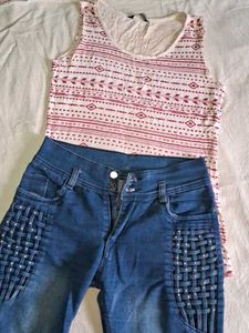 Combo of top and jeans