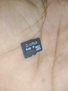 SD CARD With 4gb Storage