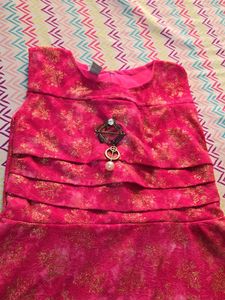 Pink Floral Gown Dress 💕🩷💕