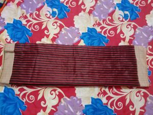 Brown,black &amp; Tan Colour Saree