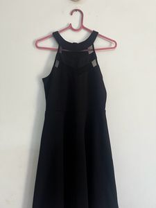 Black Mini Net Dress