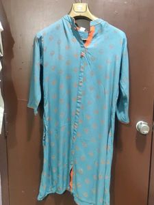 Blue Printed Kurta