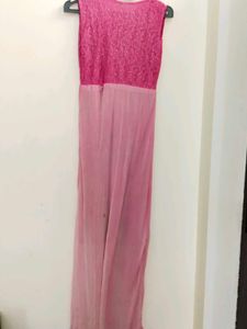 Pink Lace Maxi Dress used