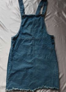 Denim Dungaree Dress