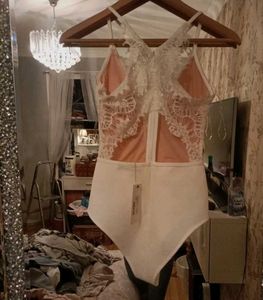 Lace Plunge Bodysuit