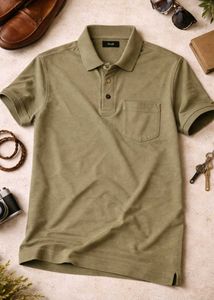 Men's Casual Olive Green Polo
