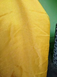 Yellow fandy silk Fabric Material