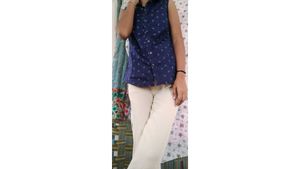 Anchor Print Sleeveless Top