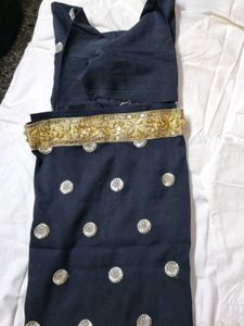 Elegant Black Saree