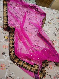Pink Festive Duppata