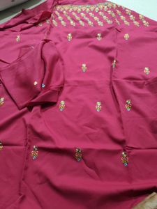 Crepe With Embriodary Work Full Suit