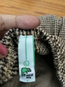 Checked High-Waisted Skirt