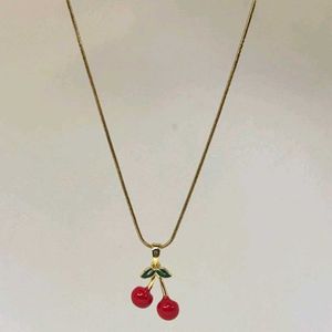 Cherry Pendant Necklace