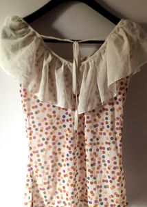 Polka Dot Pearl Embedded Top