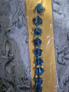 Blue Rose Hair Clips