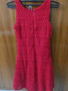Red ♥️ One Piece Dress Nd Free Gift With It