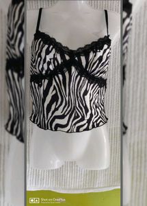 SHEIN Zebra Print Lace Cami