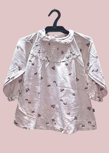 Cute Girl&#39;s Printed Top/ Frock