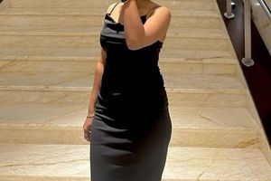 Sleek Little Black Dress - Bodycon Midi