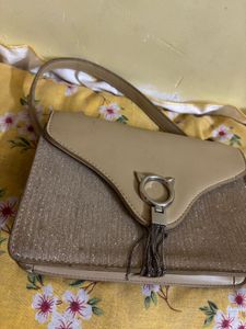 Metallic &amp; Neutral Shoulder Bag