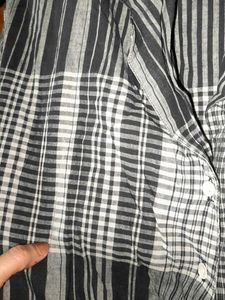 NITYA Striped Tie-Front Top