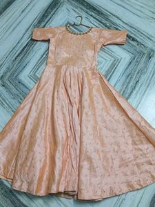 Peach Long Frock