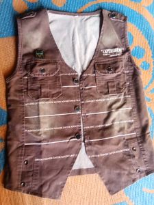 Brown Utility Vest