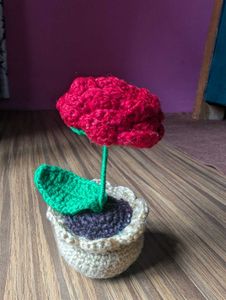 Crochet Flower Potted Plant