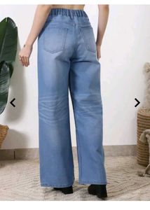 Wide Leg Denim Jeans