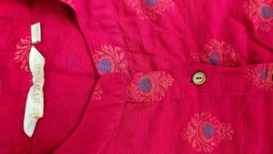 Preloved Pink Printed Kurta