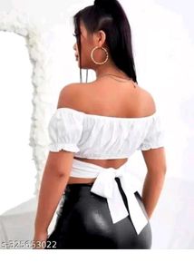 White Offshoulder Top