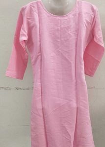 Pink Embroidered Kurta