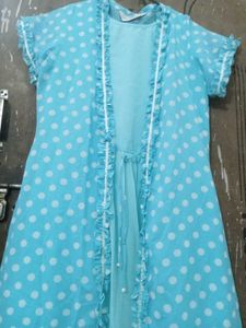 Night Gown Set Short And Full Shrug