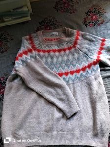 Pink Heart Sweater For Women