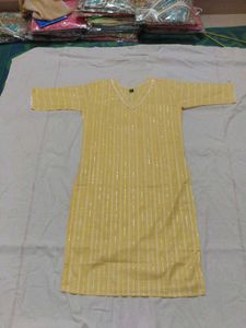 yellow kurti and red leggings