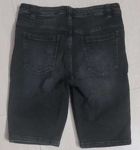 Black Denim Shorts