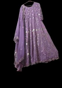 Heavy Sequins Work Gown With Dupatta And Pant