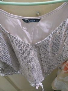 Shein Sequined Crop Top