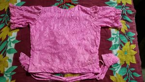 New Awesome 👍 Pink Wrap Top