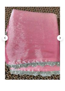 Pink Embellished Saree