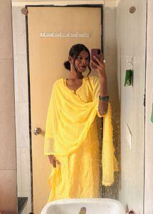 Yellow Embroidered Kurta Set