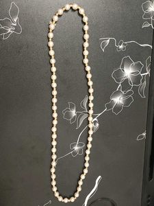 White Moti Necklace Or Mala