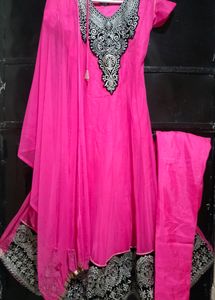 Anarkali Three Piece