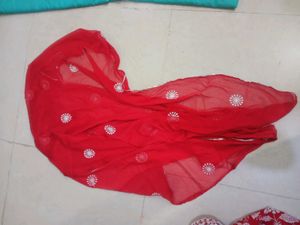 Red Floral Kurta Set