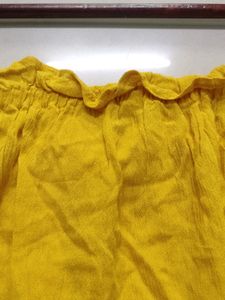 Yellow Offshoulder Top
